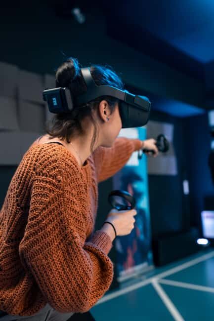 Brussels: Virtual Reality gaming, Arena - Where check-in really starts: voucher at the ticket counter