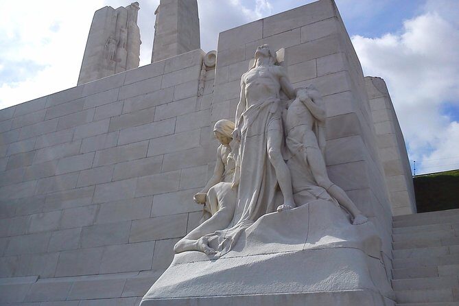 Full Day Canadian WW1 Vimy and Somme Battlefield Tour from Ypres - Courcelette Canadian Memorial: a quick stop that still hits hard