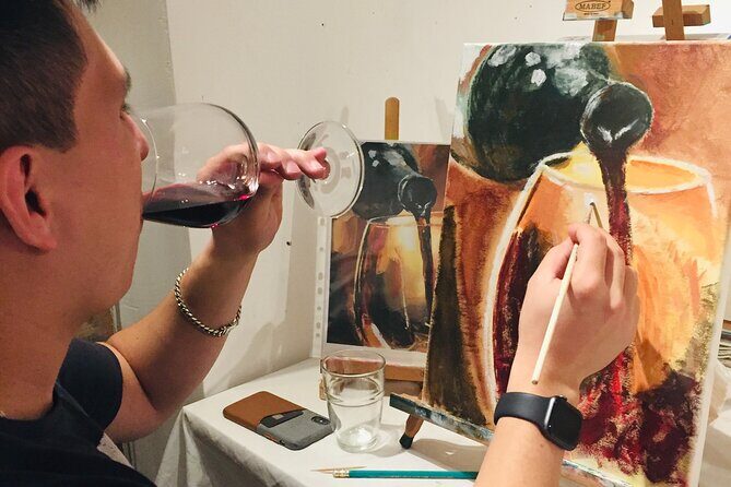 Wine and Painting Workshop Experience in Brussels - How Maricela’s Critique Helps You Fix What’s Actually Off